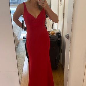 Red Evening Gown from Bloomingdales